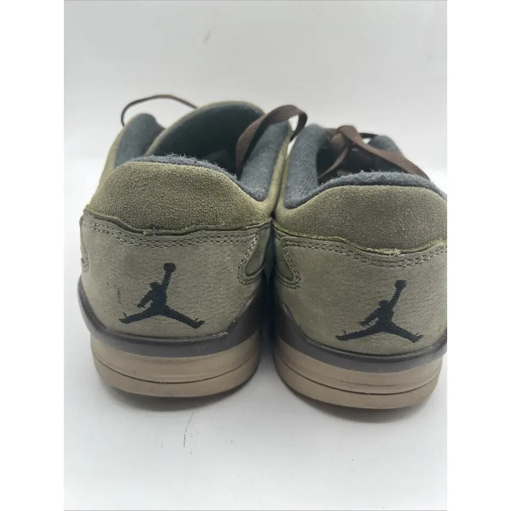 Air Jordan Flight Court Olive Khaki Suede Trainers - US 10.5 Men’s HF3255-202